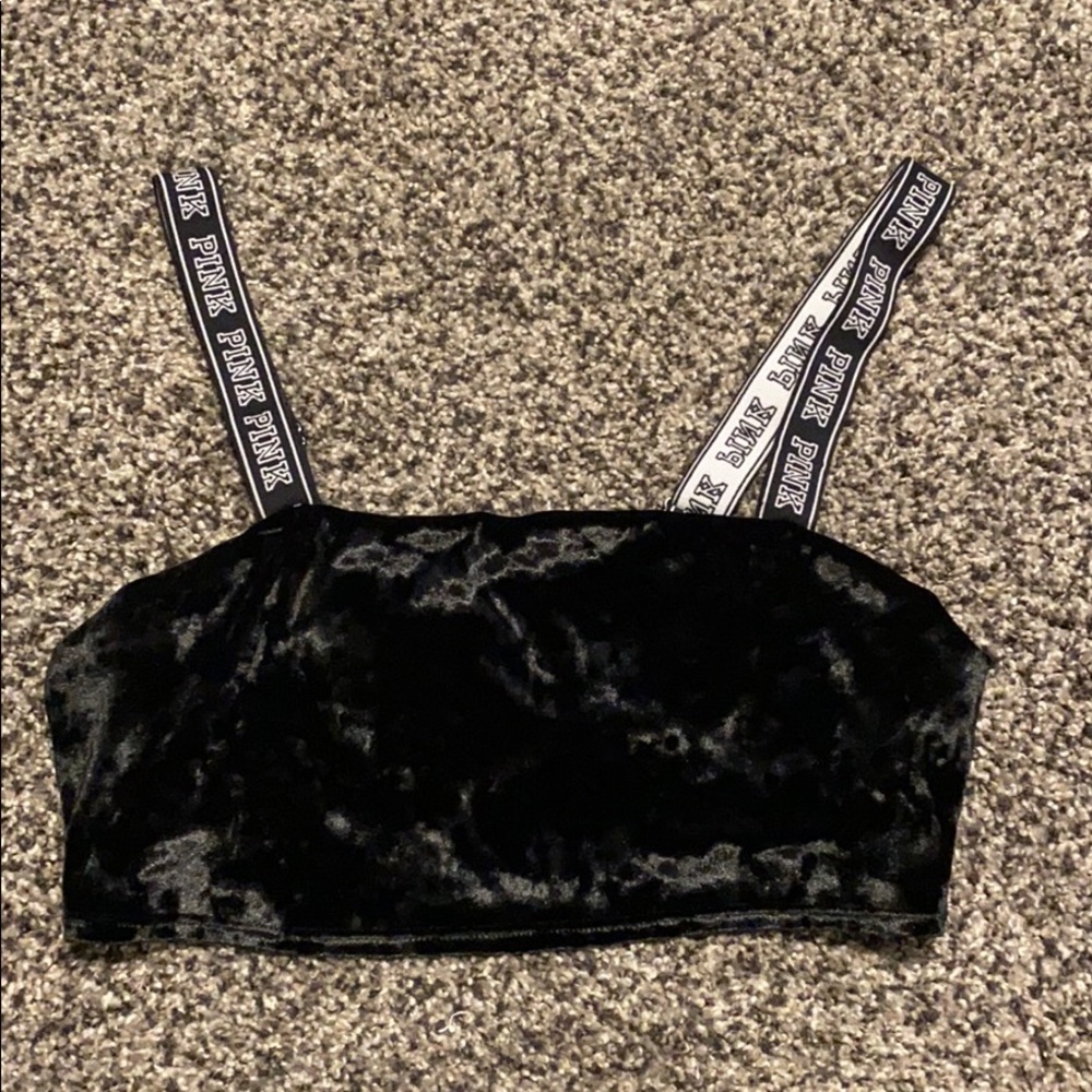 PINK velvet bralette